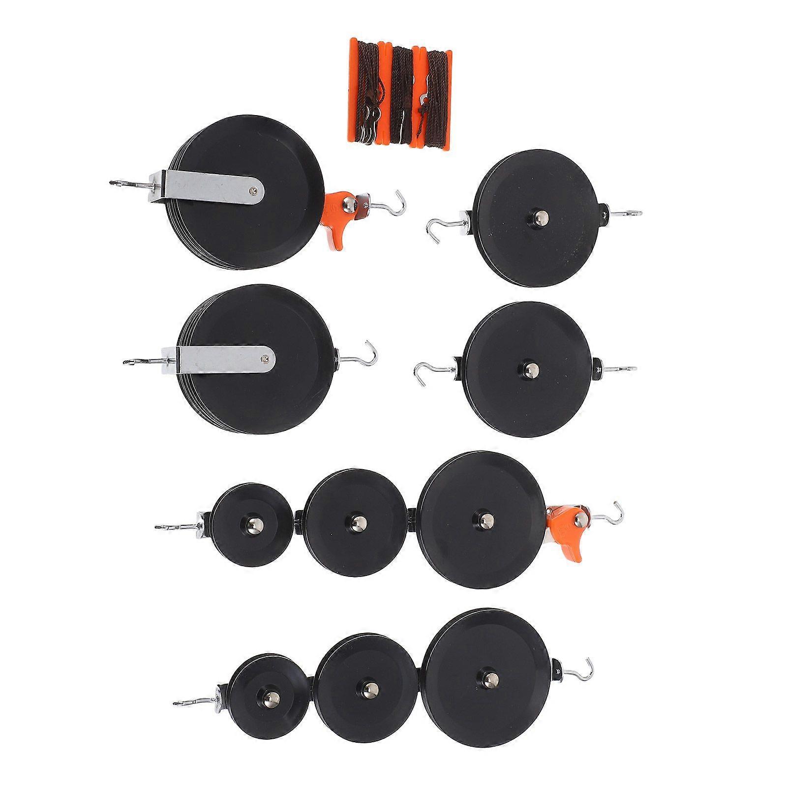 1 Set Pulley Block Set: Physics Single & Triple Pulleys For Classroom Experiments Easy To Assemble Enhance Learning Efficiency