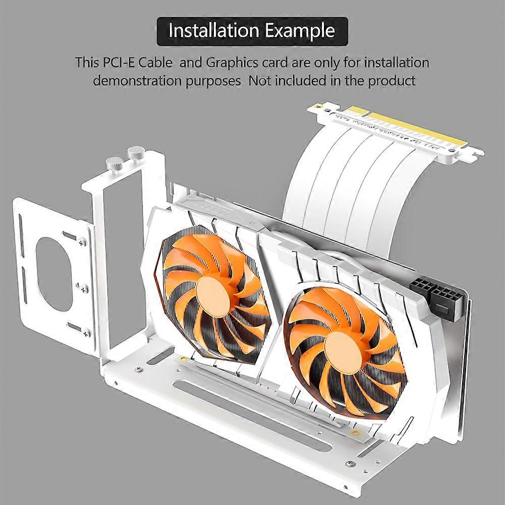 Vertical GPU Mount Bracket,2 Slots Graphics Card Steering Holder with Hardware,EGPU Dock,External GPU Docking Station,A