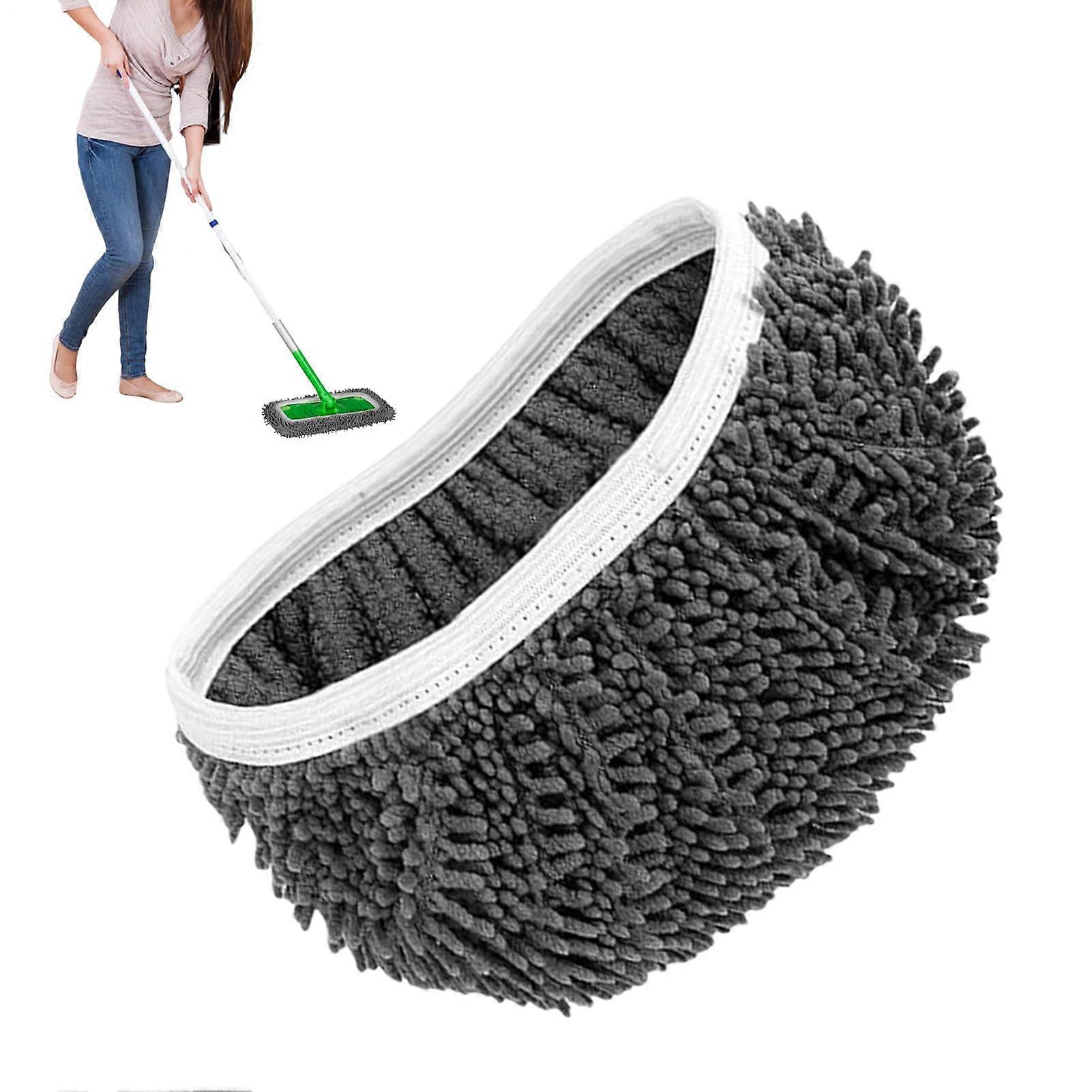 Microfiber Mop Pads Reusable Washable Chenille Refills for Tile and Laminate Floor Cleaning