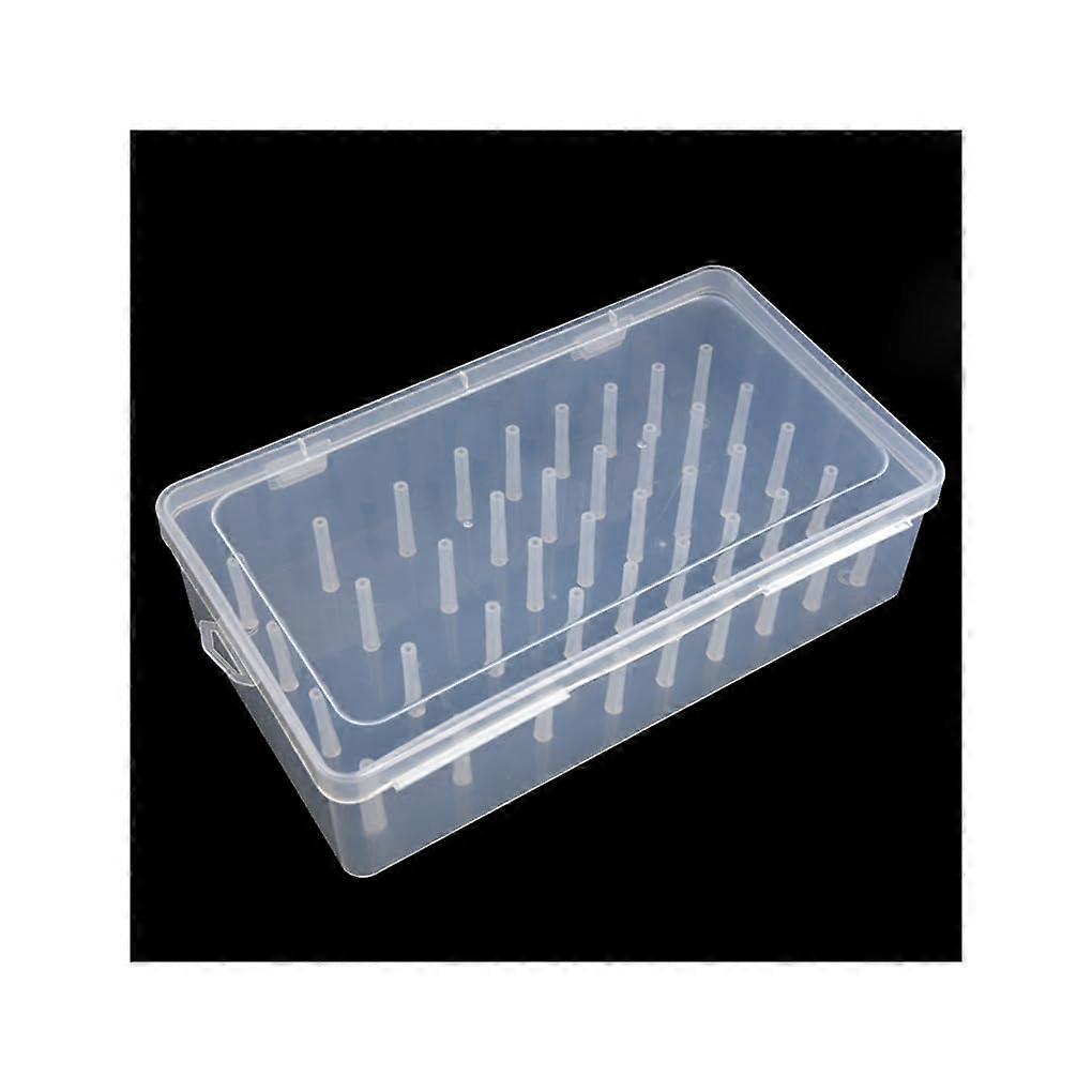Clear Sewing Thread Organizer Box 42 Spool Capacity Dustproof Plastic Case for Embroidery