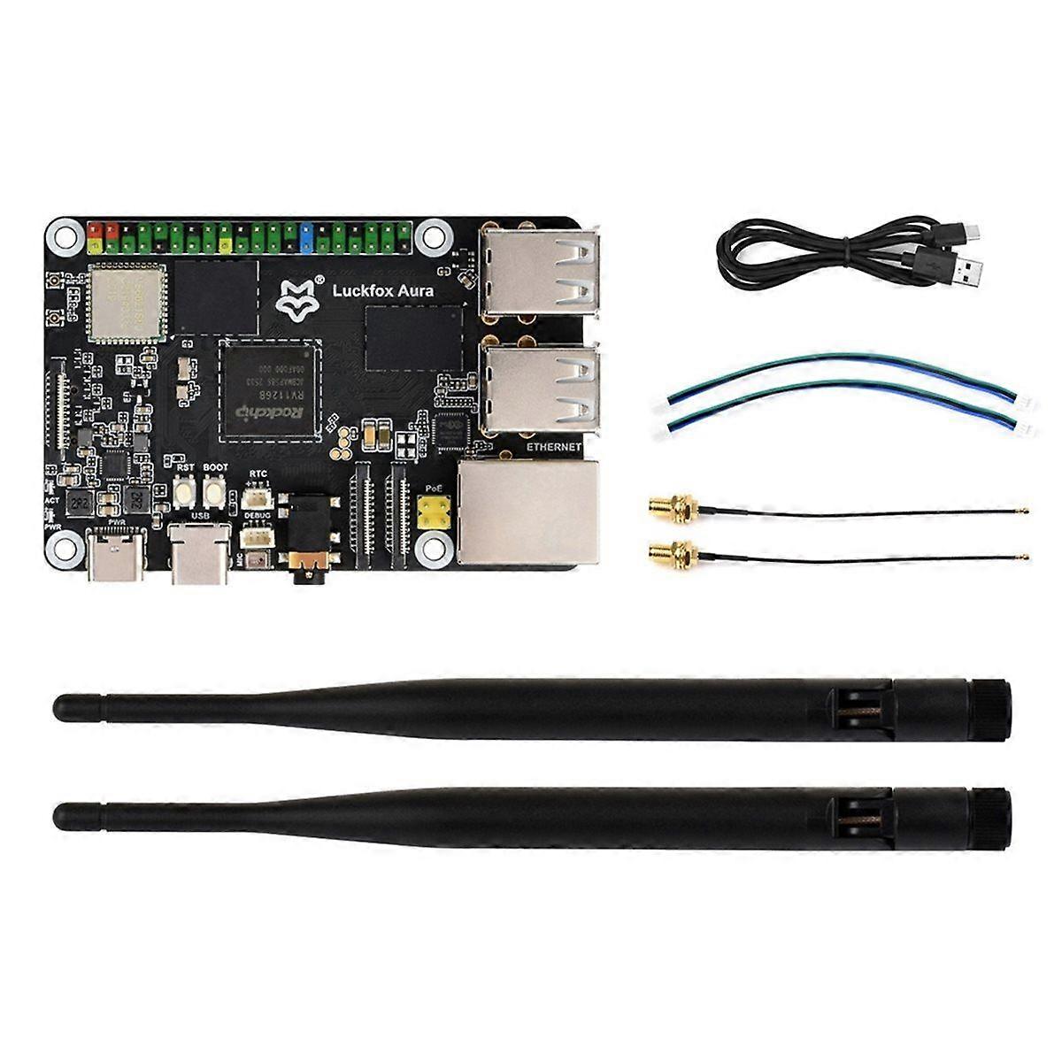 Aura Linux Development Board Based on RV1126B, 3 TOPS Computing Power 4K Encoding and Decoding 64GB