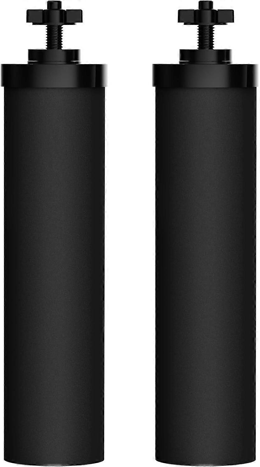 Water Filter Replacement BB92 Black Carbon Elements 2 Pack, Triple Filtration 6000 Gallons for Berkey