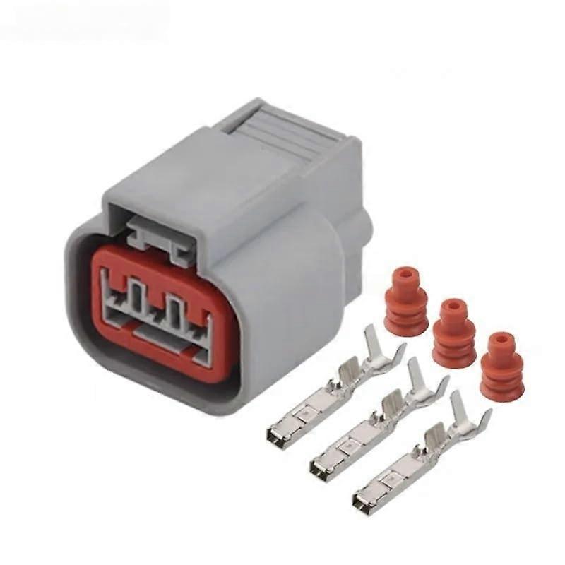 Waterproof Automotive Wire Connector 3 Pin Electrical Harness Plug for AC Compressor, 10 Sets