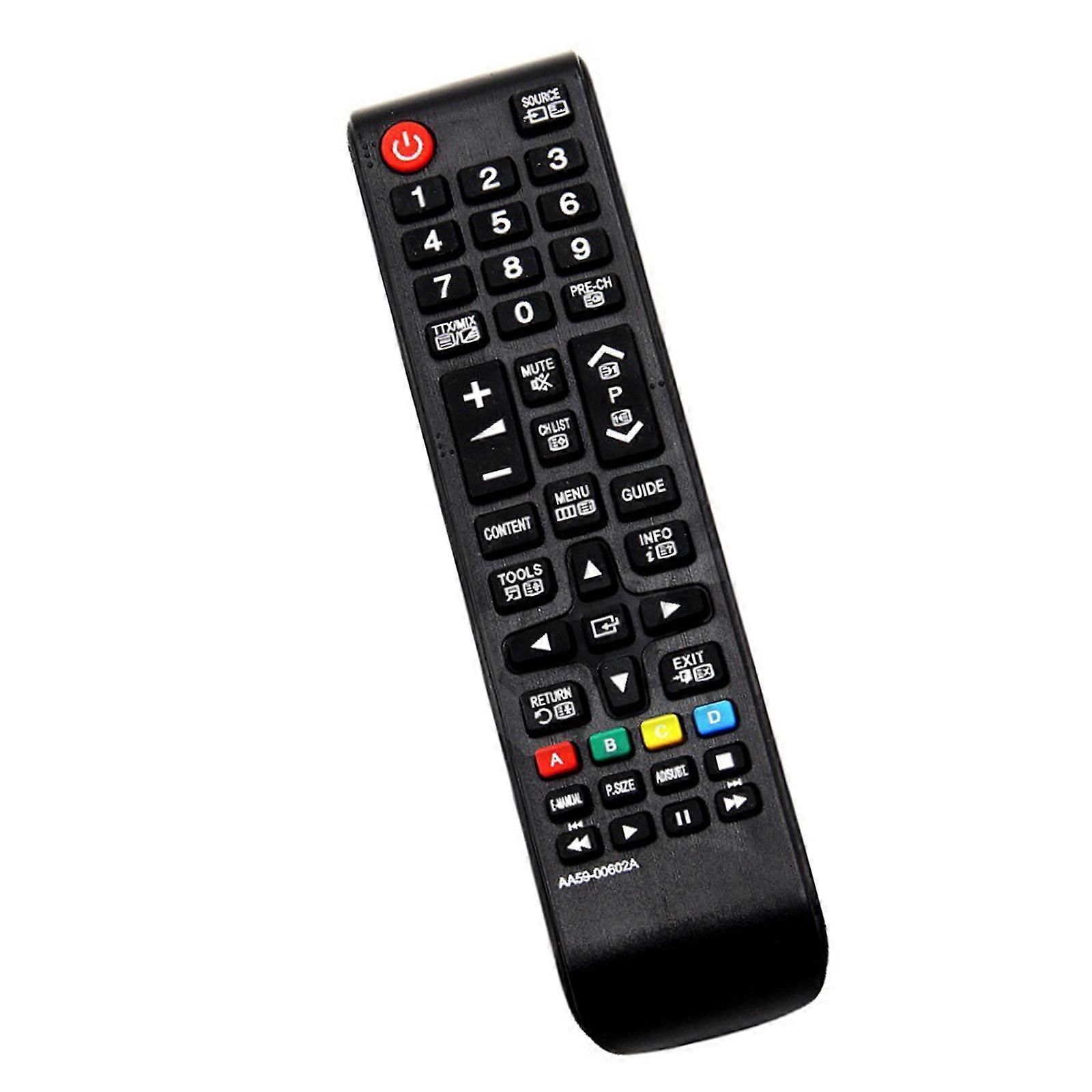 HDTV Remote Controller Extended Ergonomic Button Remote Control Replacement for 00602A/00666A/00741A/00496A Multicolor