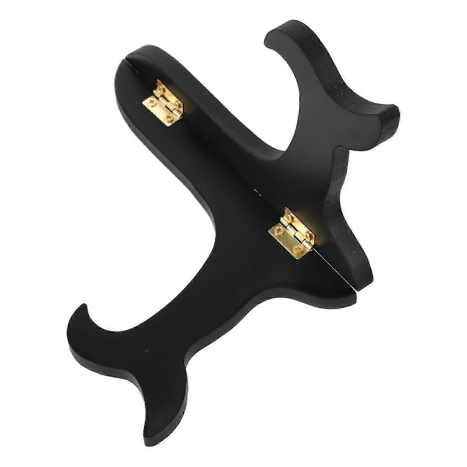 Black Wooden Plate Stands for Display with Elegant Function