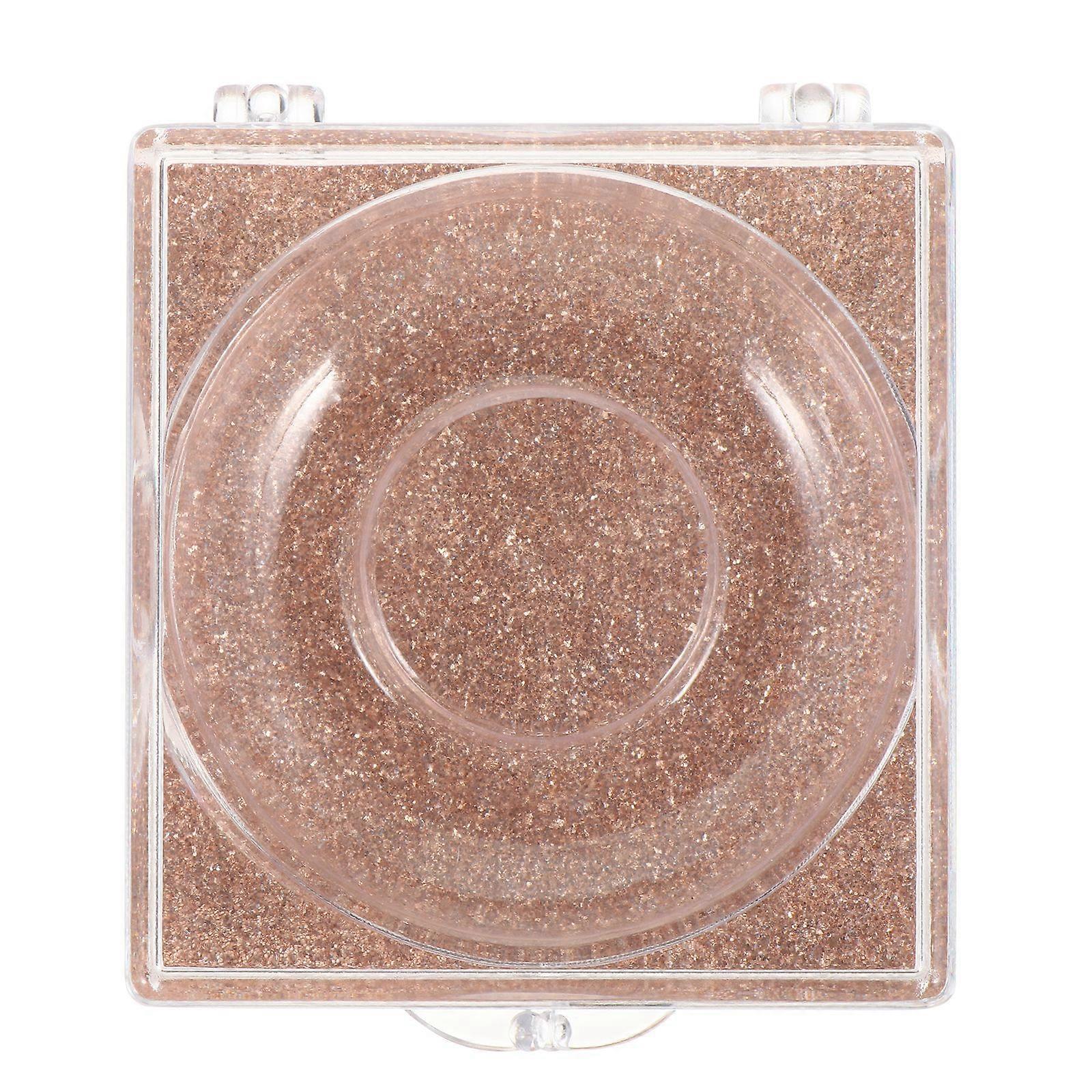 6pcs Empty False Eyelash Packaging Boxes Glitter Square Eyelash Storage Boxes