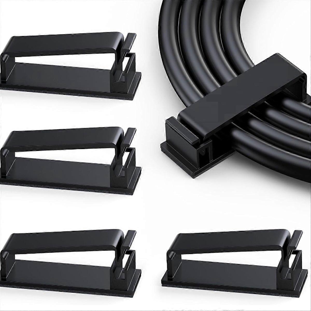 50Pcs Cable Management Self-Adhesive Cable Clips Cable Holder