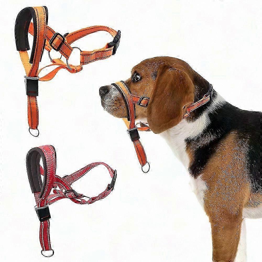 No-Pull Dog Head Collar with Soft Padding - Durable Reflective Training Halter for Medium/Large Dogs to Stop Pulling