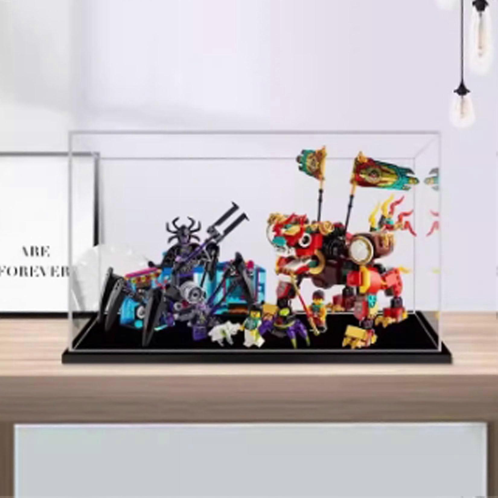 Acrylic Display Case for  Divine Beasts 80021, Dustproof Clear Showcase Box, 2mm Panel