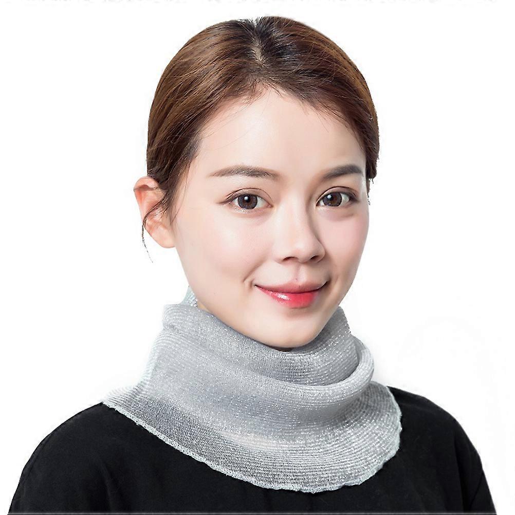 Sun Protection Neck Gaiter For Women 40X28Cm Light Grey Thin Design Multi-Function 2Pcs