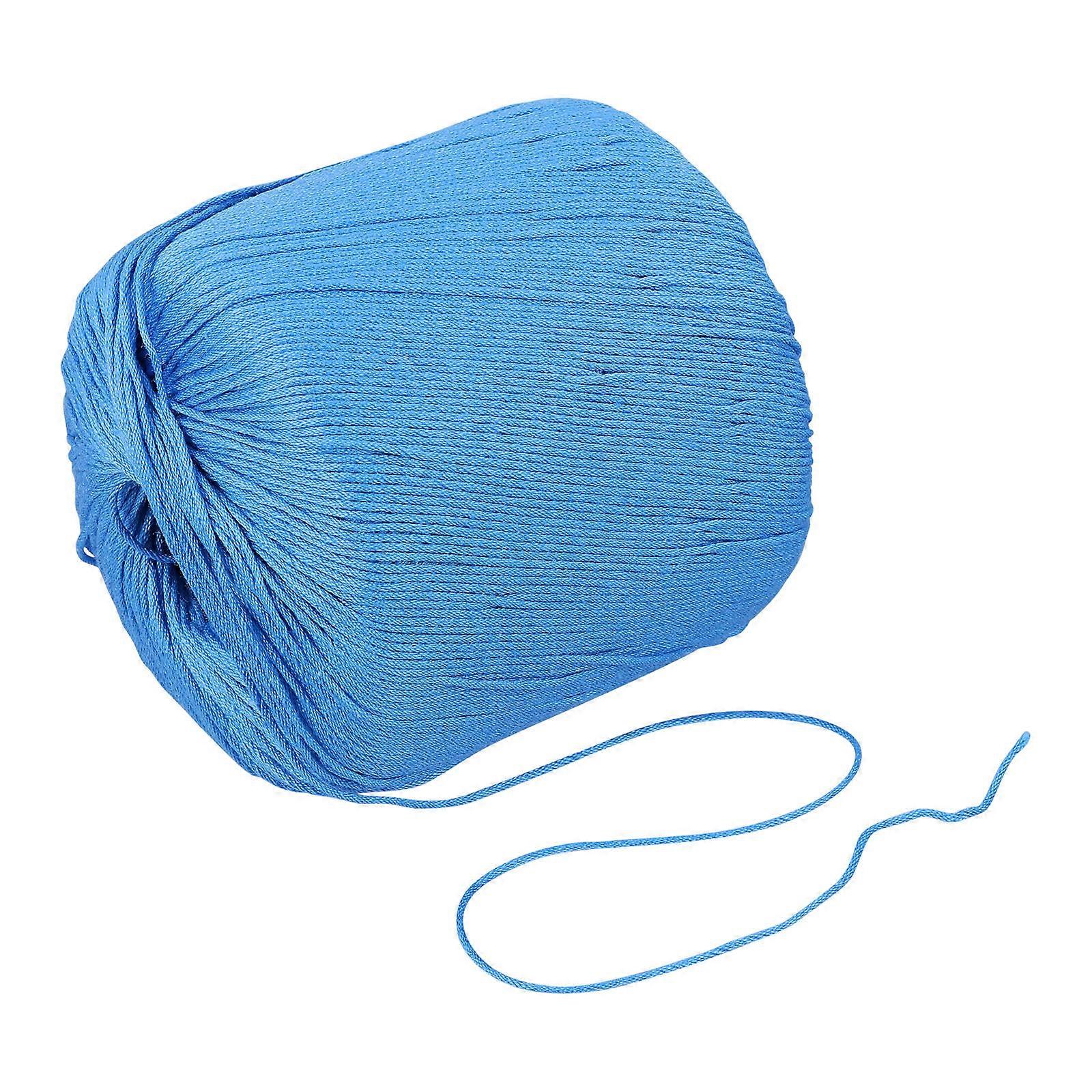 Softer Cotton Cord Knitting String for DIY Use 1 Roll Blue Rope
