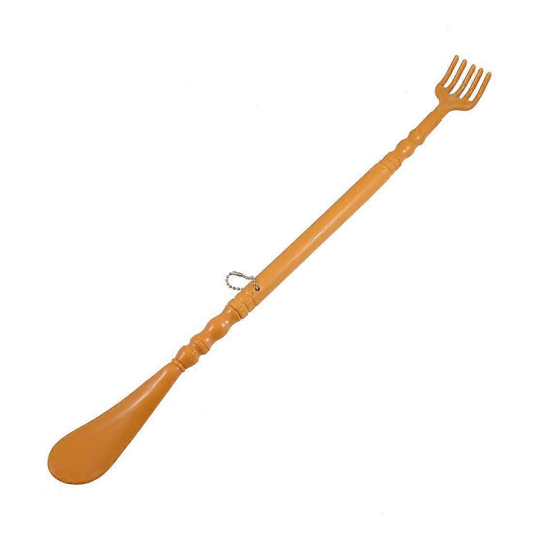 Brown Plastic Handle Back Scratch helper Massager 48 cm