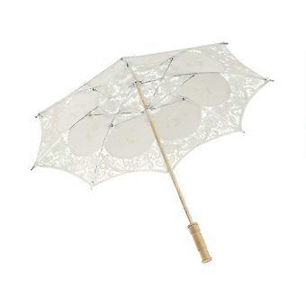 Unbrella Lace Umbrellas Tea Party Umbrella Wooden Handle Not Rainproof Umbrella Lace Parasol Umbrella