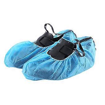 Blue Anti-Static Shoes Protector Non-Woven Covers for Shoes Use 50Pairs