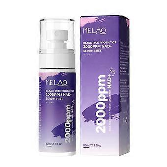 Siero spray probiotico al riso nero 2000 PPM NAD+, spray viso idratante e rassodante ultra fine con ceramidi, rinforza la barriera cutanea per pelli sensibili,
