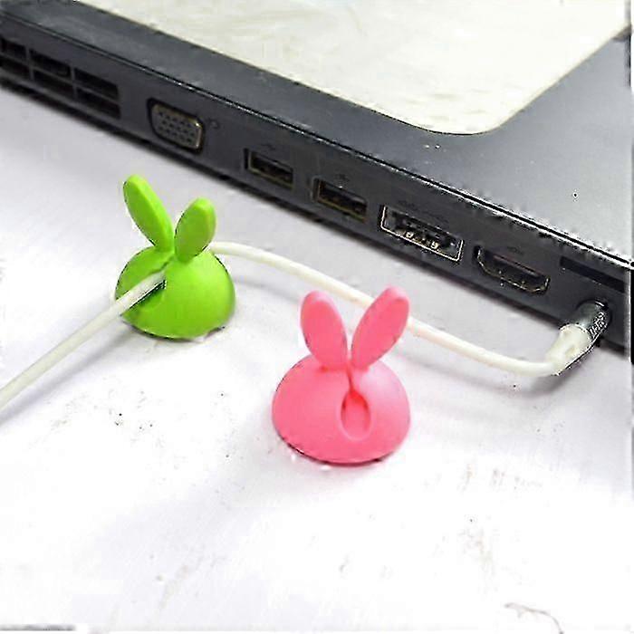 Rabbit Cable Clip, Cable Line Fixer, Cable Clips with Adhesive, Cable Holder compatible