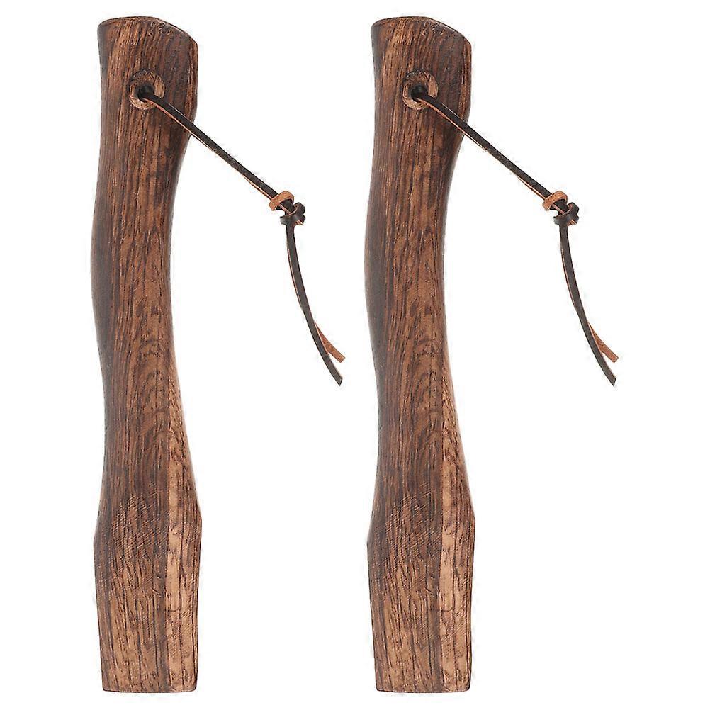 Coffee Mini Wood Handle Replacement for Grip 2Pcs Set