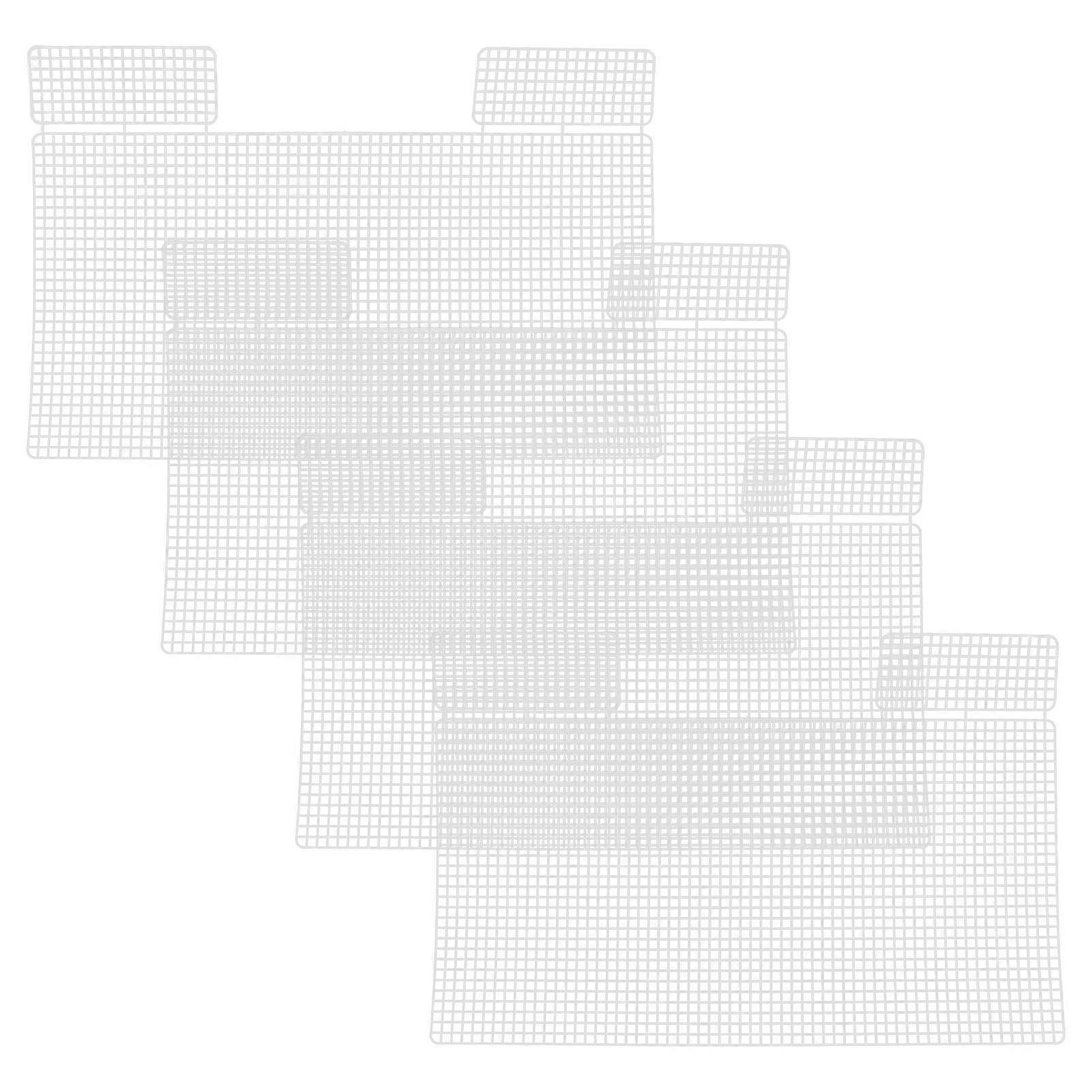 Thick Plastic Mesh Sheets for Crochet Bag Making 4Pcs Durable Craft Material