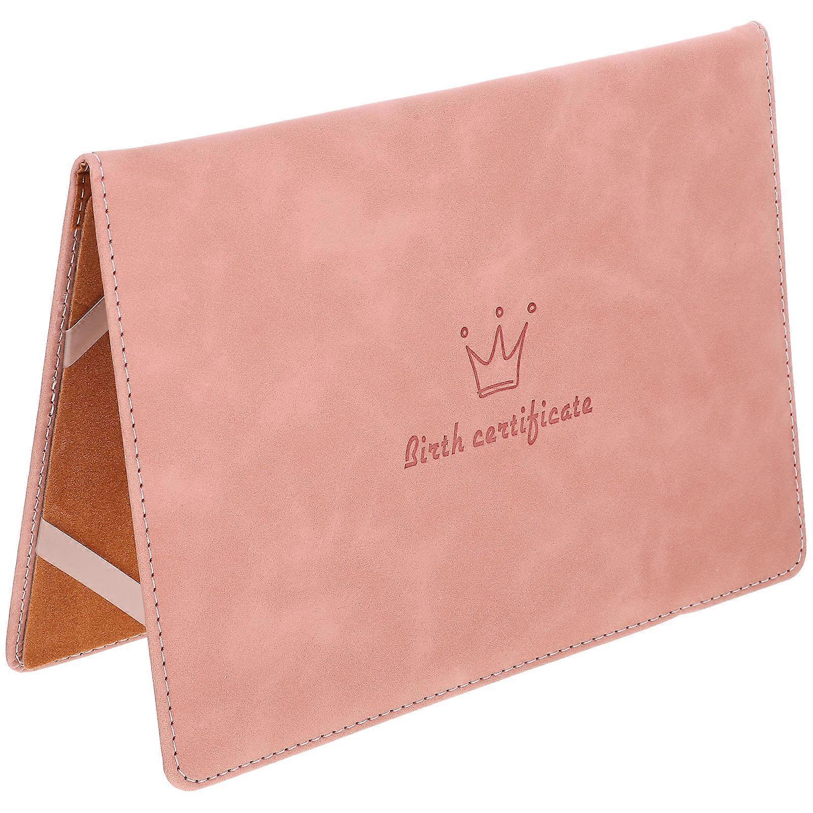 Birth Certificate Sleeve Protector for Protection Pink