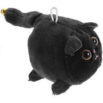 Black Plush Cat Stuffed Toy, PP Cotton, For Kids & Adults,1pc