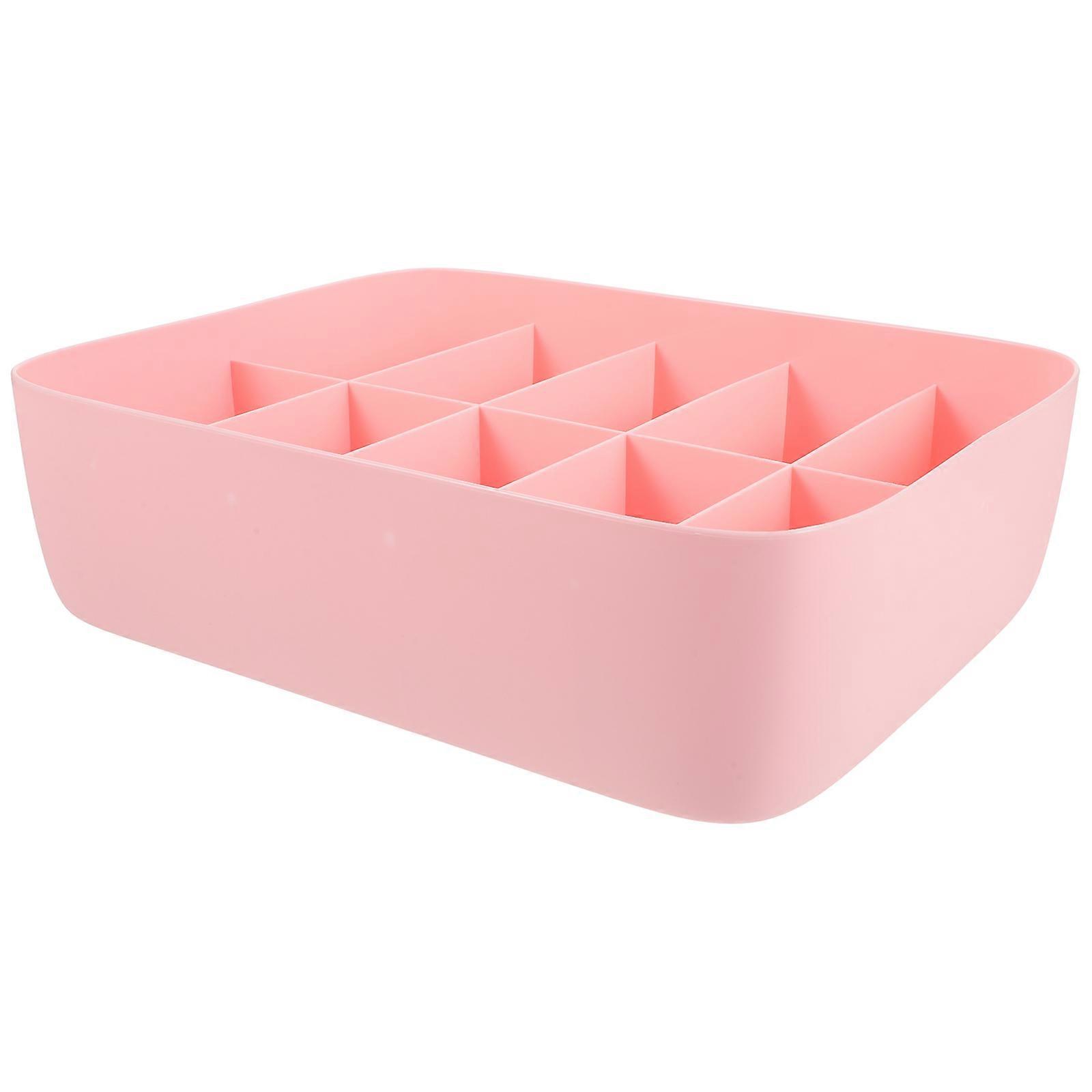 Stackable Underwear Storage Box Plastic Basket for Neat Storage 10 Compartments