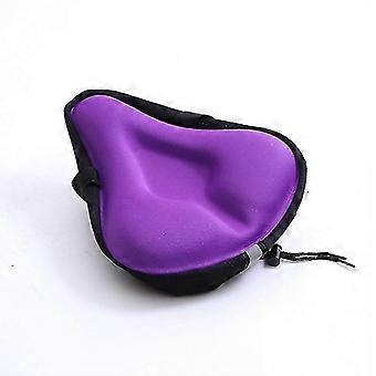 Ultra Soft Gel Bicycle Saddle Cover, Waterproof Dustproof, Non Slip Shock Absorbing, Drawstring Securing Straps for Cycling