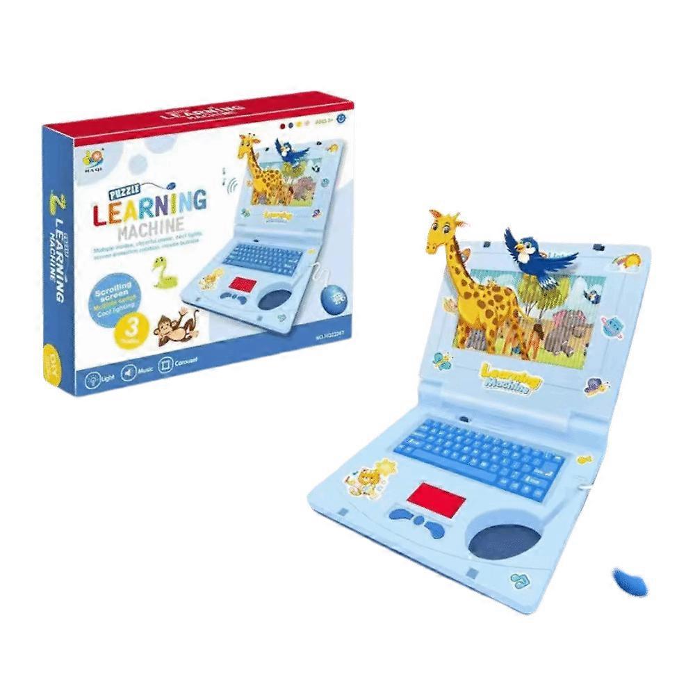 Plastic Toddler Educational Laptop Display Battery Mini Simulation Notebook Multi-function Music Function