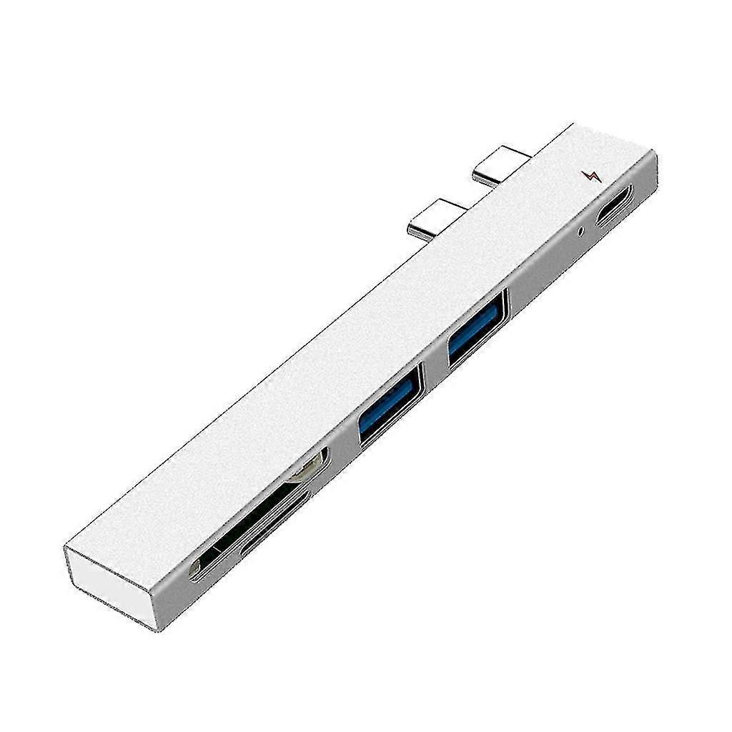 Multi Type-C Hub With SD/TF Card Reader - USB 2.0 Adapter For Connectivity