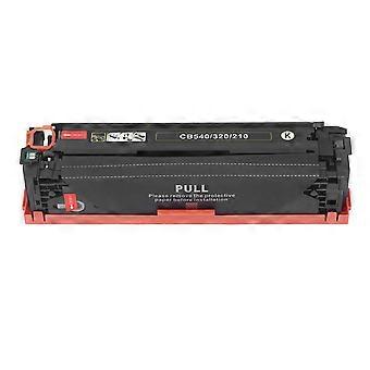 Toner Cartridge Replacement with Chip for Color LaserJet CP1213 CP1214 CP1215 CP1216 CP1217 CP1513n CP1514n for CB540A CE320A CF210A Black 40g 2200 Pa