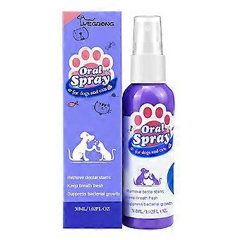 Pet Oral Spray Tandenreiniging voor honden en katten Slechte adem Tandsteen Plaque verwijderen
