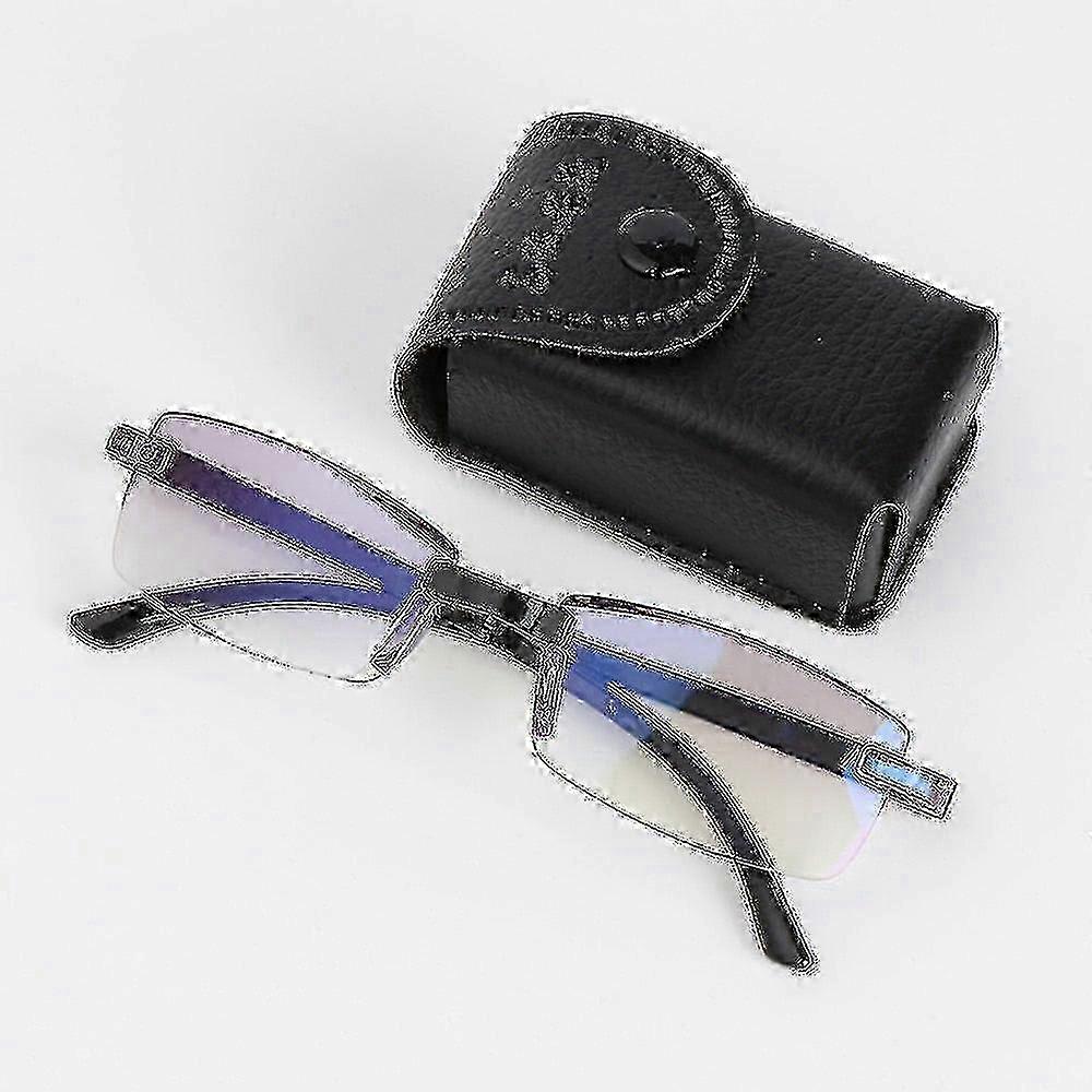 Portable Folding Reading Glasses Set with Storage Case