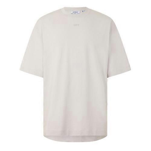 Off White Mens Brics Cotton Regular T-Shirt