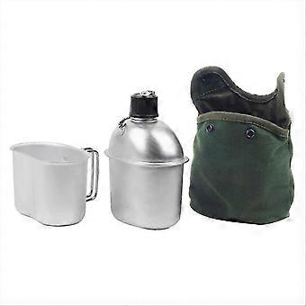 Outdoor Canteen Cookware Set 0.9L Canteen Cup Portable Water Bottle PA