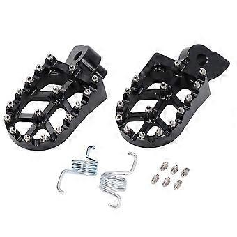 Repose-pieds en alliage d'aluminium usinés CNC, larges et antidérapants, compatibles avec les modèles XR50R, XR70R, XR80R, XR100R, CRF80F et CRF100F.