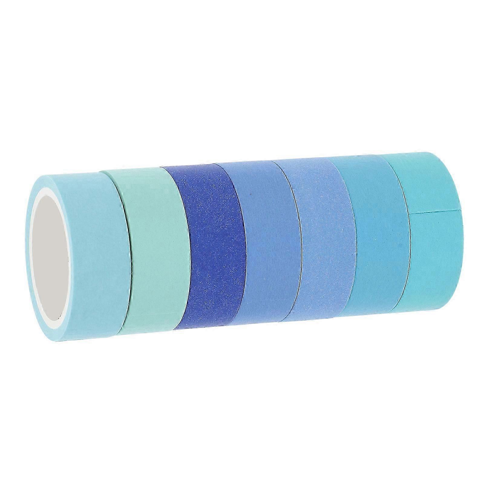 7 Rolls Solid Color Washi Tape for Creative Arts, Journaling & DIY Projects