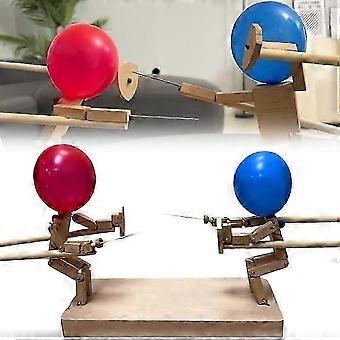 ZY6 Balloon Bamboo Man Battle - 2024 New Handmade Wooden Fencing Puppets