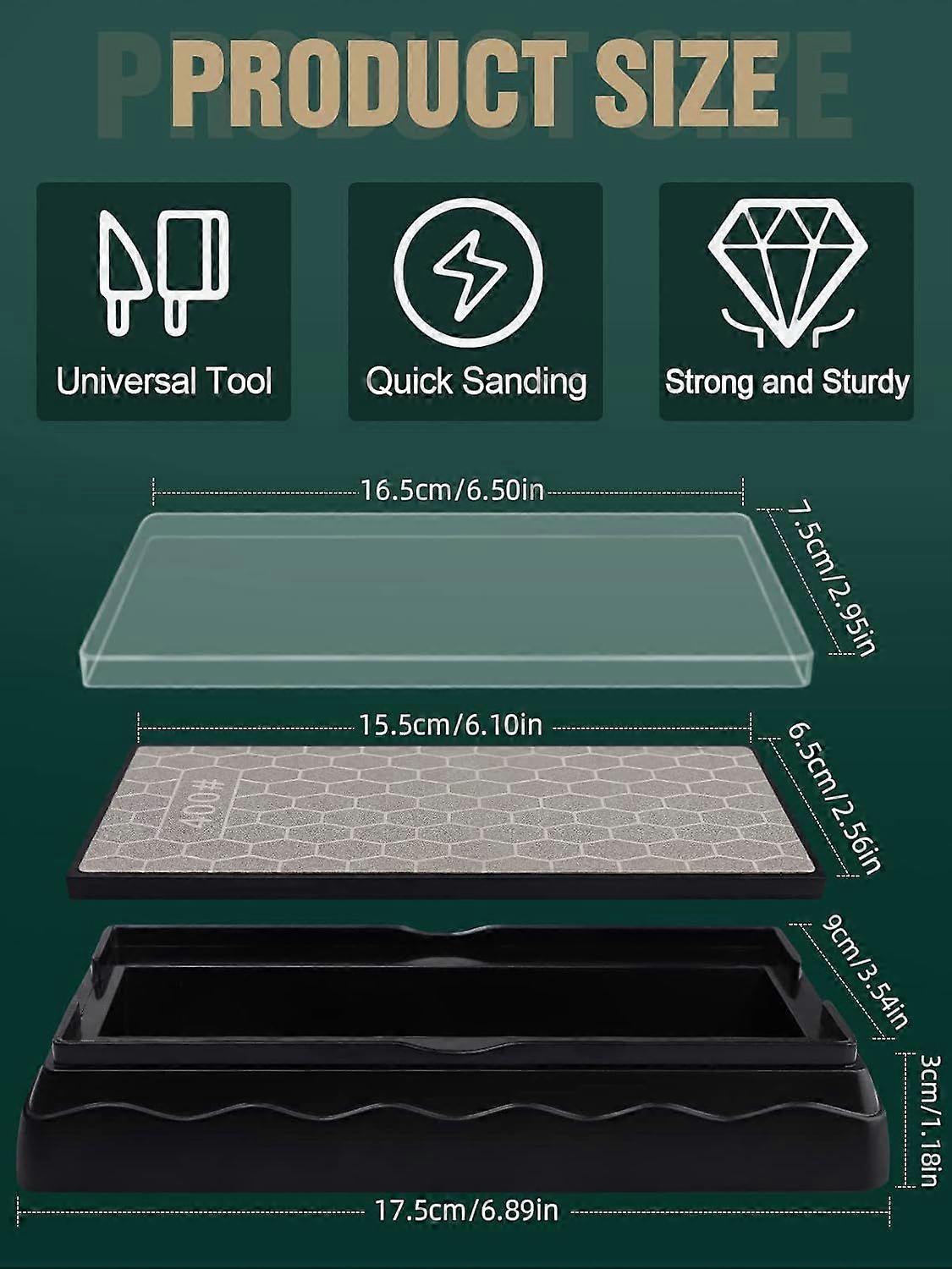 Double-Sided Diamond Sharpening Stone. Knife Sharpening Stone Honeycomb Surface