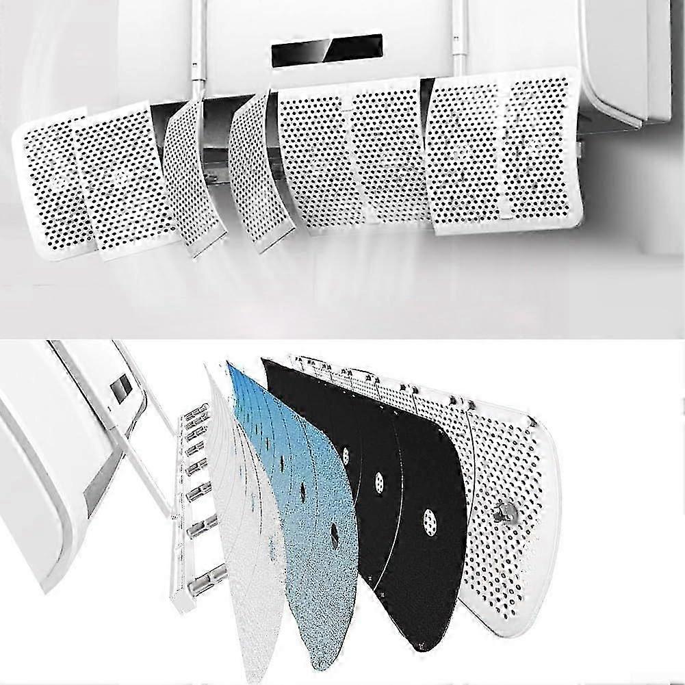 Adjustable Air Conditioner Wind Deflector with MultiDirectional Airflow Control and Carbon Filter
