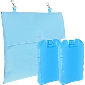 Cooling Ice Pack for Guinea Pig and Hamster with Oxford Cloth Cover, Prevents Condensation, for Hot Weather and Indoor Use, Small Animal Cooling Pouch