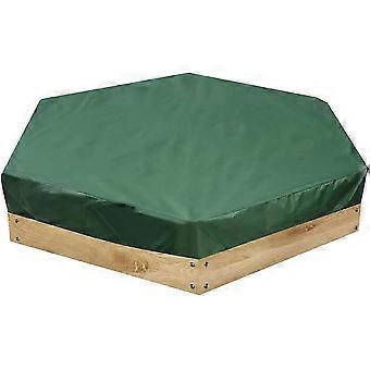 Hexagonal sandbox cover, oxcompatible withd cloth tarpaulin with drawstring