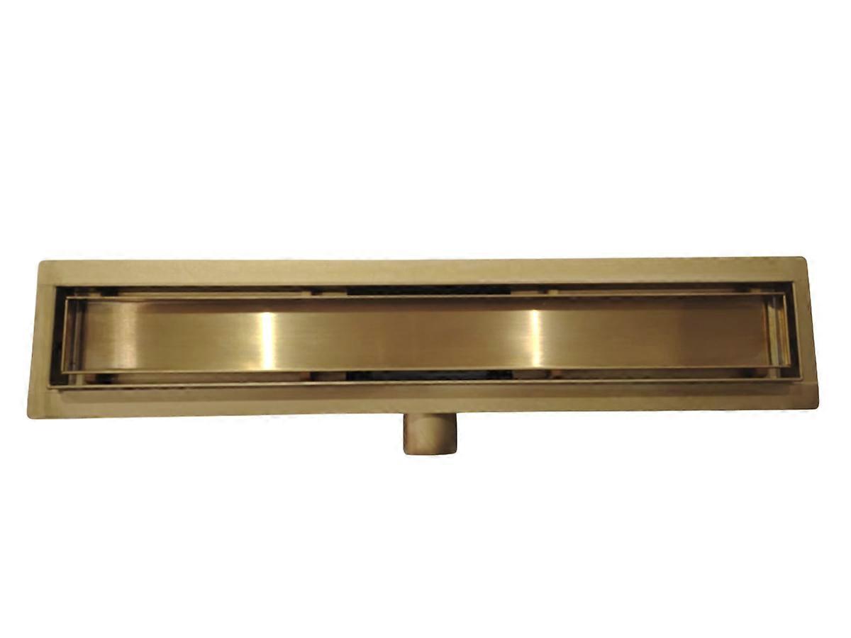 Shower Tile Insert Reversible Channel Drain- Gold - 800mm