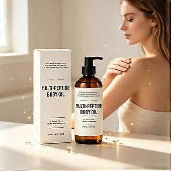 Straffendes Körperöl mit Peptiden für Frauen, Cellulite-Massageöl für faltige Haut, schnell einziehende Feuchtigkeitspflege für Oberschenkel, Po, Arme und Bauch, 240 ml