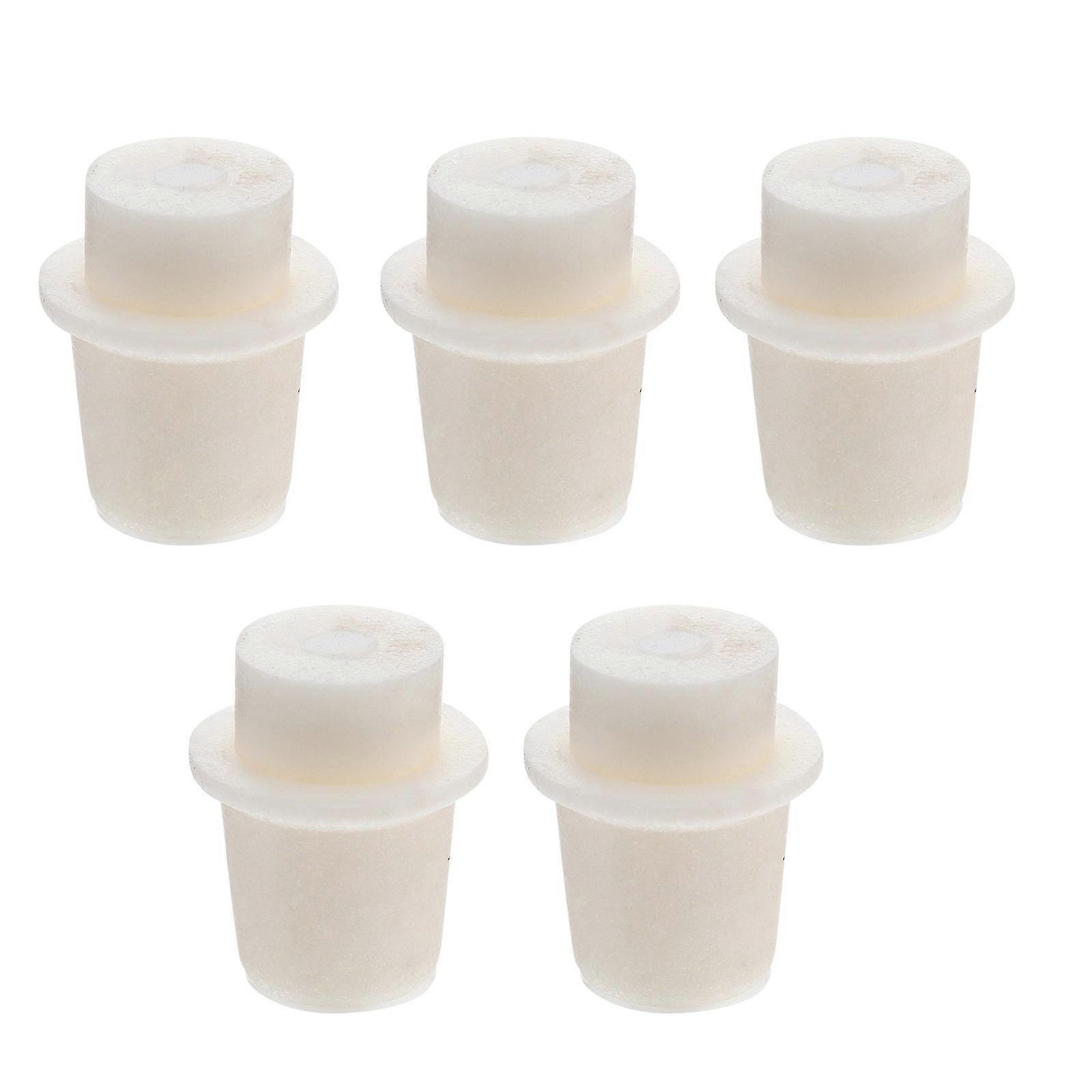 5 stk Solid Silikone Plug Laboratory Kemisk Round Plug Forsegling Silikone Plug