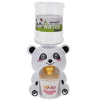 Dispensador de água de plástico branco em formato de panda, modelo para bebedouro.