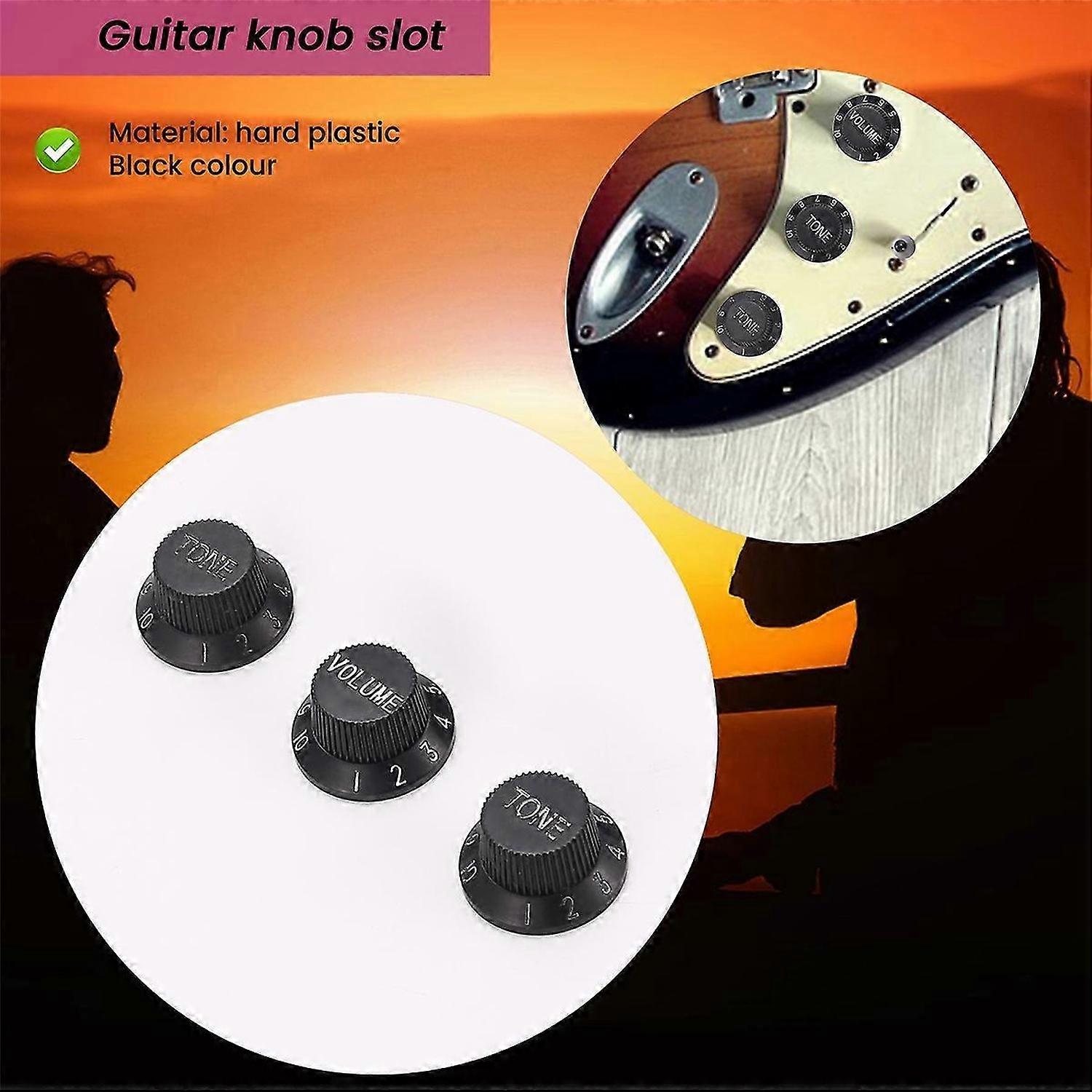 for For Pickup Covers 50 or 52 mm Pole to Pole Knobs Tips (Black)