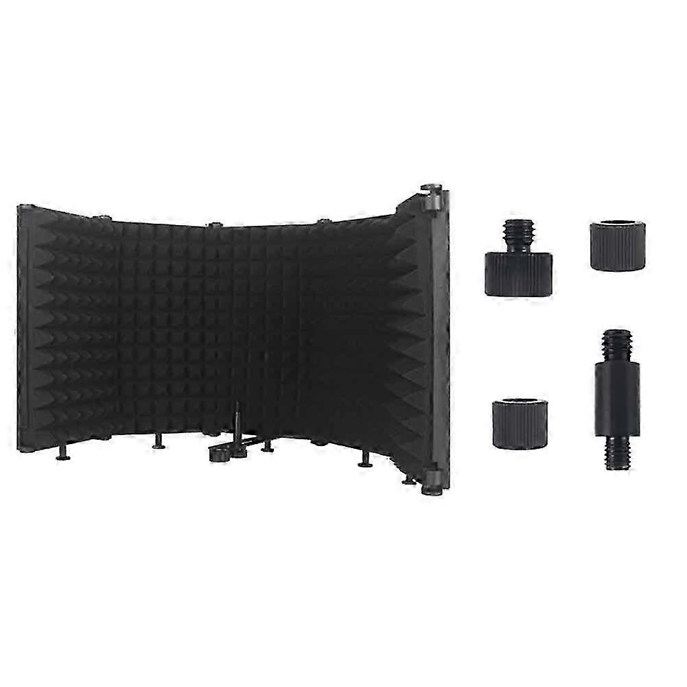 Microphone Isolation Shield Foldable Mic Shield M5 Plastic Case