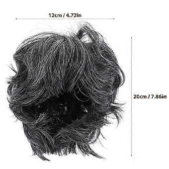 Elderly Synthetic Wig Grandpa Cosplay Wig Decorative Wig Stage Performance Wig