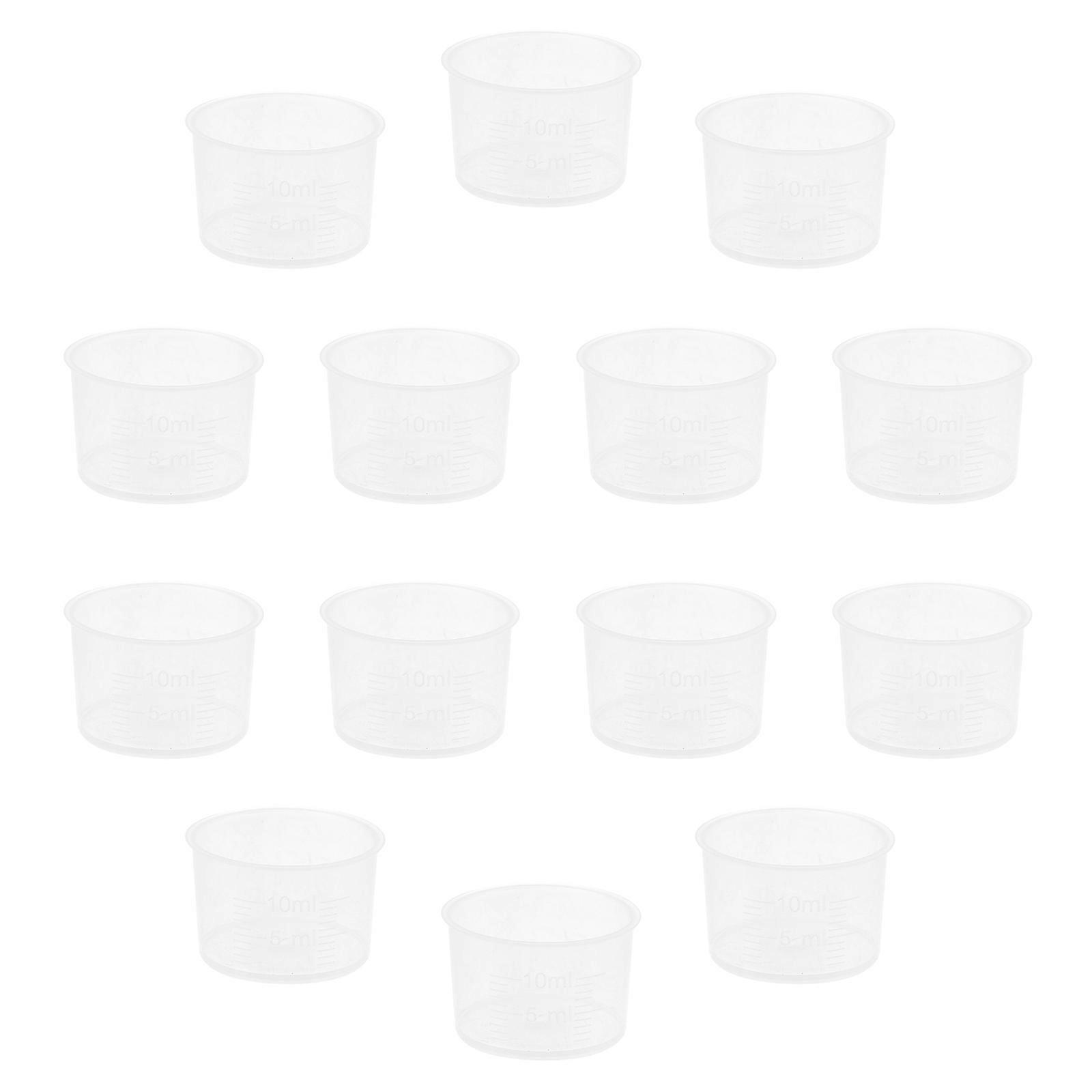 200Pcs Multi-function Measuring Cup Small Capacity Liquid Measuring Cup Baking Accessory(10ml)