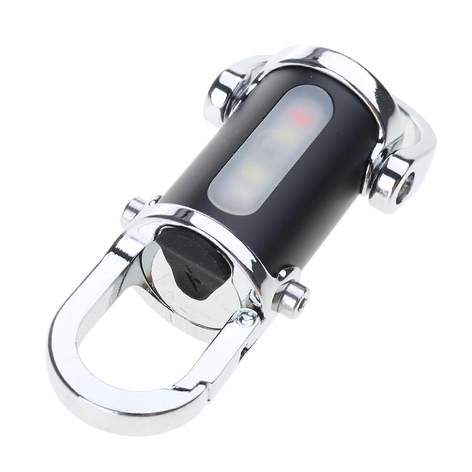 LED Keychain Flashlight USB Rechargeable Mini Torch Durable Alloy Pocket Light for Camping