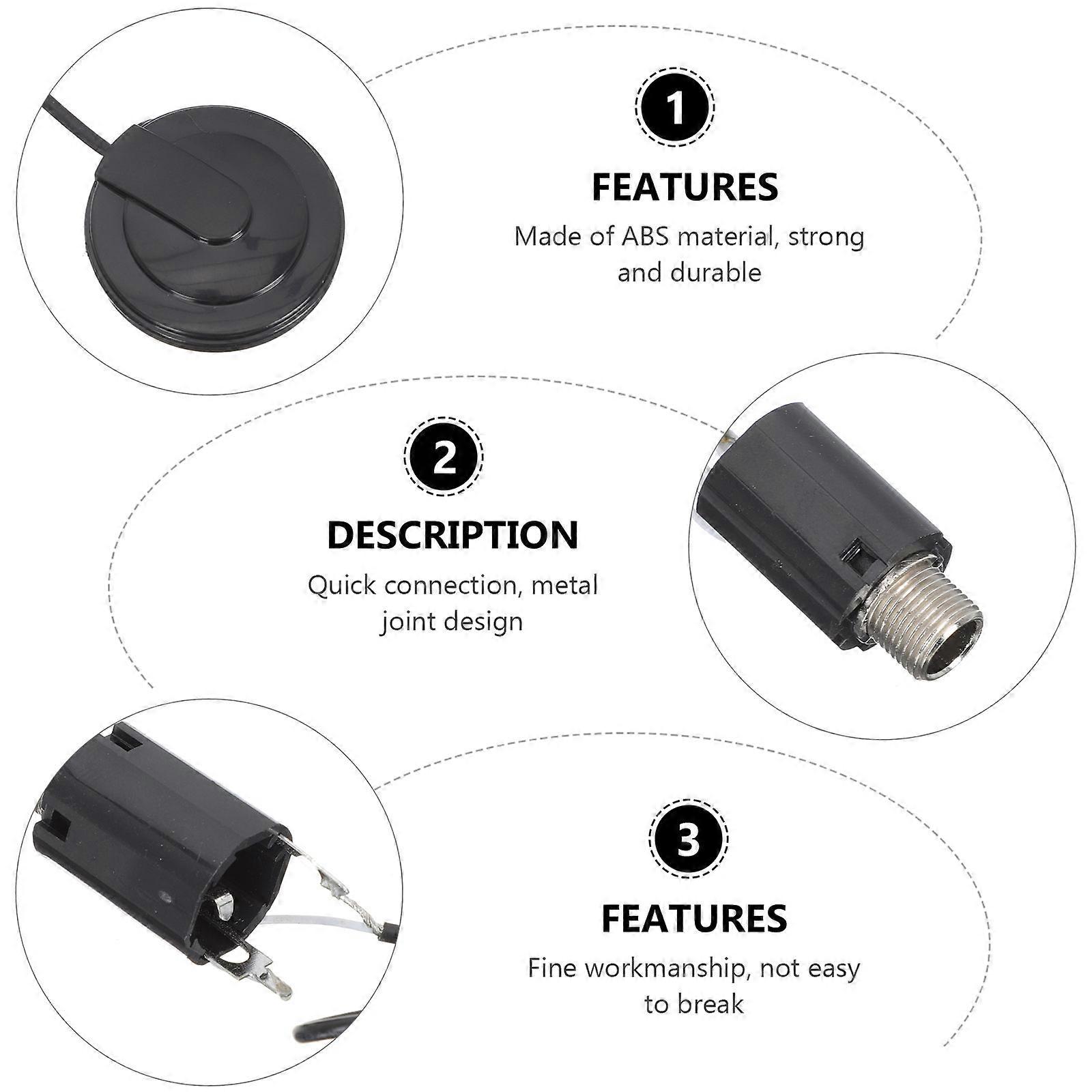 Guitar Plastic Patch Pickup for Acoustic Instruments 2Sets Pack